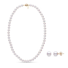 Load image into Gallery viewer, 7.0-7.5 mm White Hanadama Akoya Pearl Set
